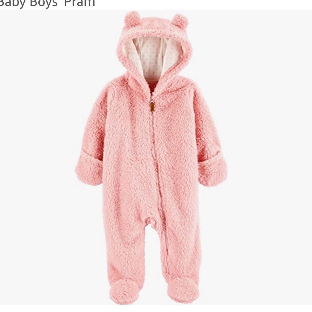 CARTERS Hooded Sherpa Pram